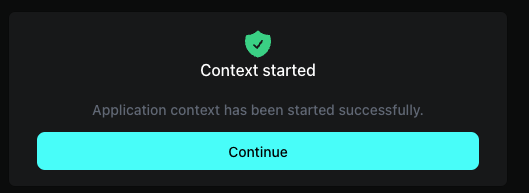 Context installed